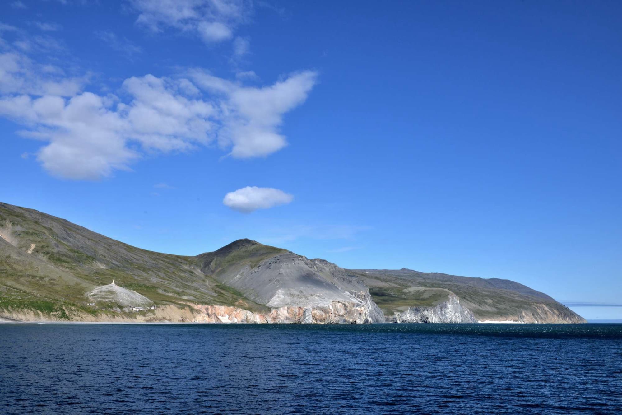 Cape Dezhnev, the easternmost tip of Asia on the Bering Strait.
