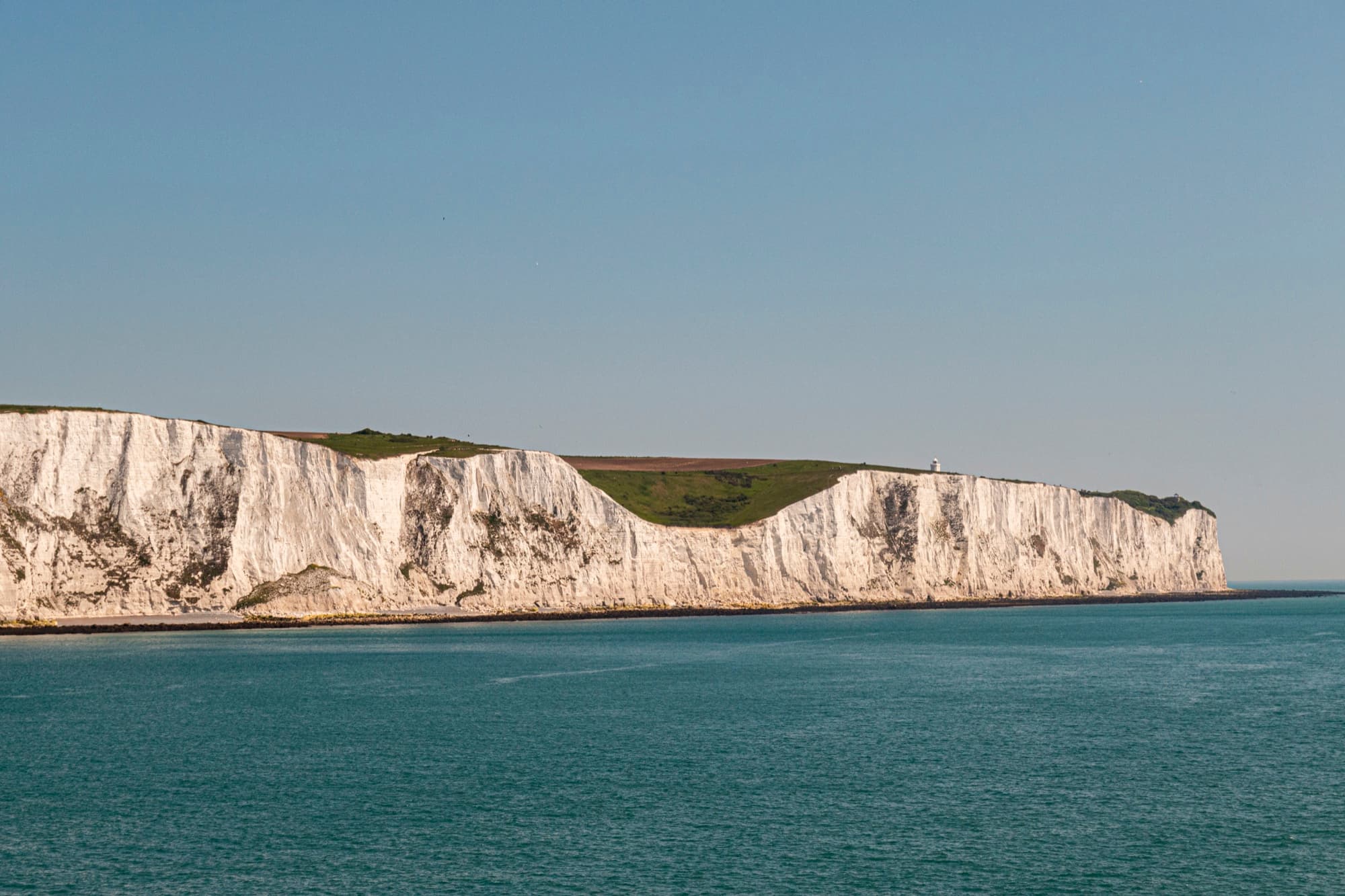 White Cliffs of Dover from the sea.