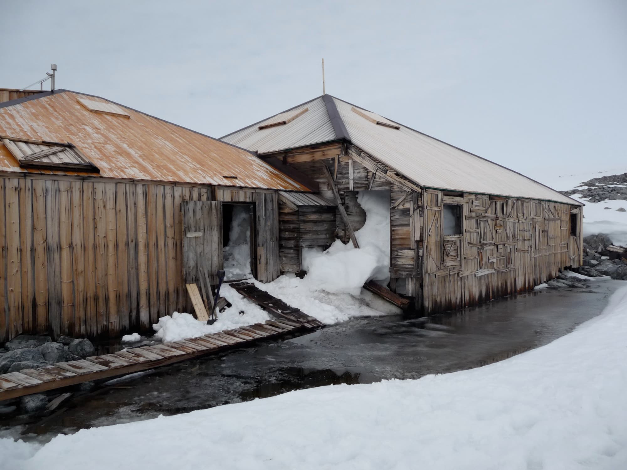 Mawson's Huts at Cape Denison, East Antarctica, the hut he walked back to.