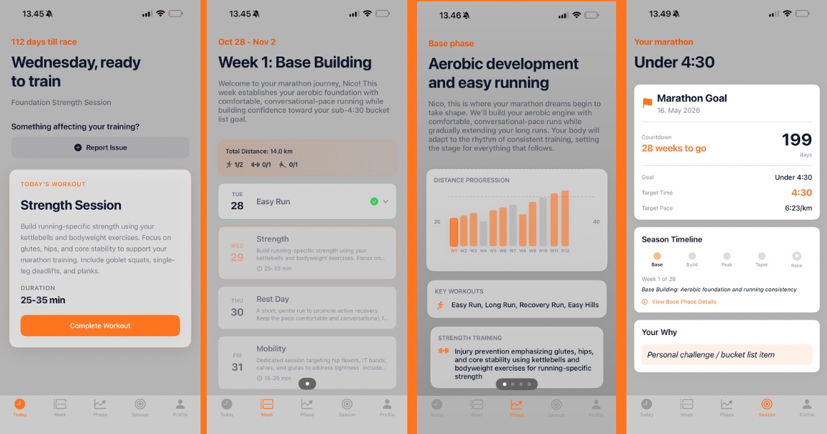 Sneak peek into the early UI of the app